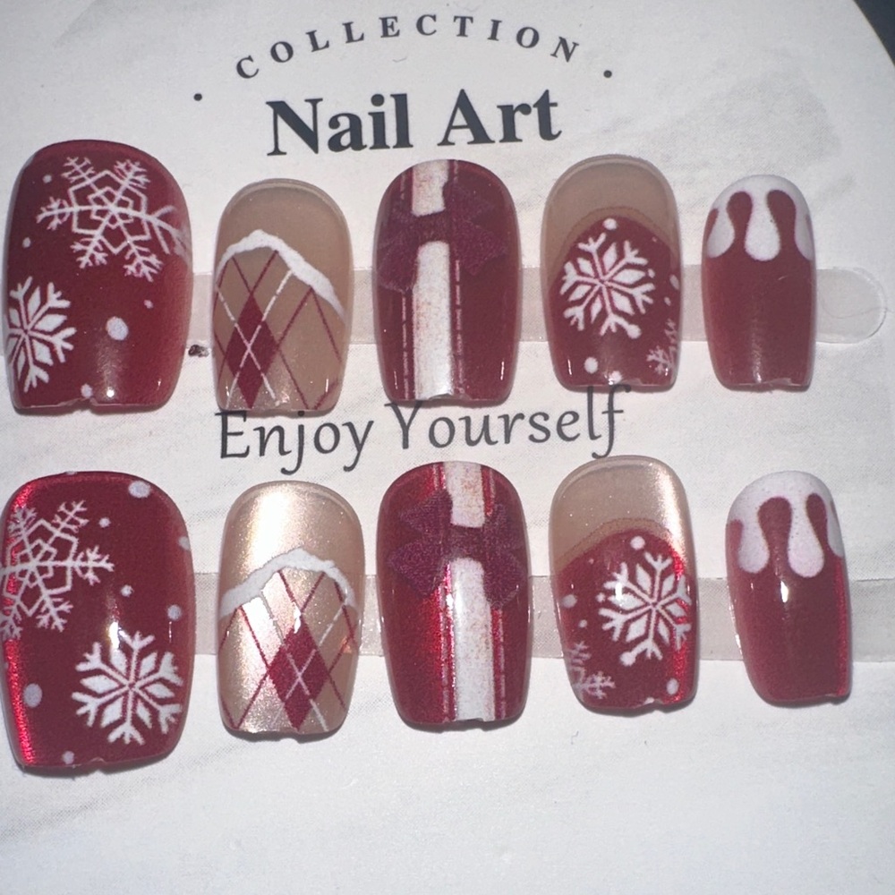 Festive Red Nail Art Collection